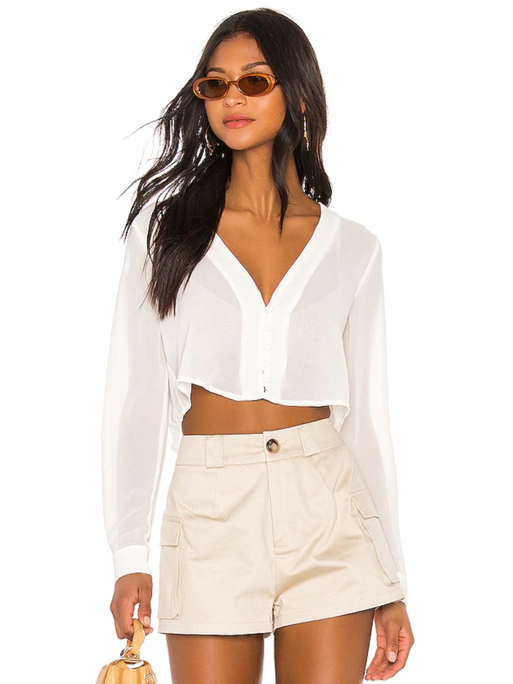 superdown Belinda Button Up Top in White